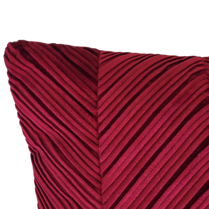 Edie At Home Chevron Velvet Decorative Pillow 20x20