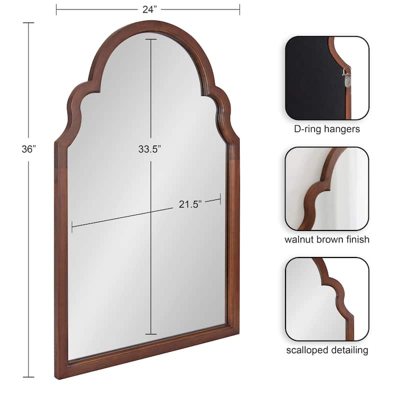 Kate and Laurel Hogan Arch Framed Mirror