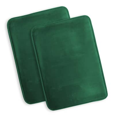 Clara Clark Ultra Soft Plush Bathroom Rug - Non-Slip, Velvet, Memory Foam Bath Mat - Set of 2