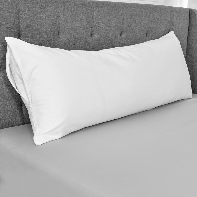100% Cotton Sateen Weave Body Pillow Protector - Blue