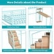 preview thumbnail 6 of 11, Full Loft Bed with Teens Desk,4 Cabinets,Staircase and USB