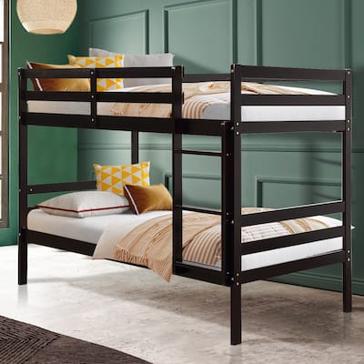 Twin Bunk Bed Children Wooden Bunk Beds Solid Hardwood