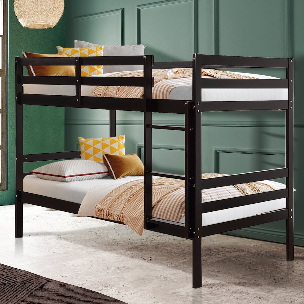 Twin Bunk Bed Children Wooden Bunk Beds Solid Hardwood