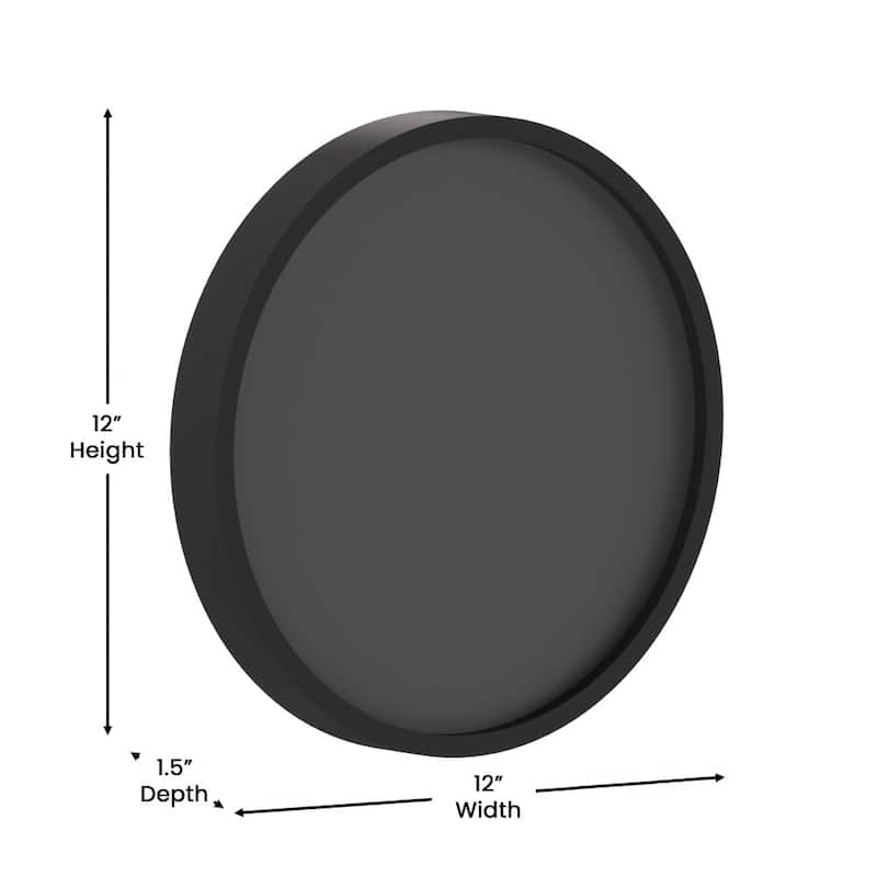 Set of 2 Commercial Grade Round Wood Framed Wall Mount Chalkboards