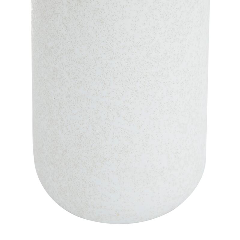 CosmoLiving by Cosmopolitan Ceramic Vase with Leather Handles (Set of 2) - White or Black