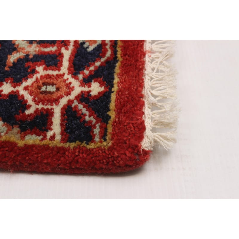 ECARPETGALLERY Hand-knotted Serapi Heritage Red Wool Rug - 2'7 x 8'2