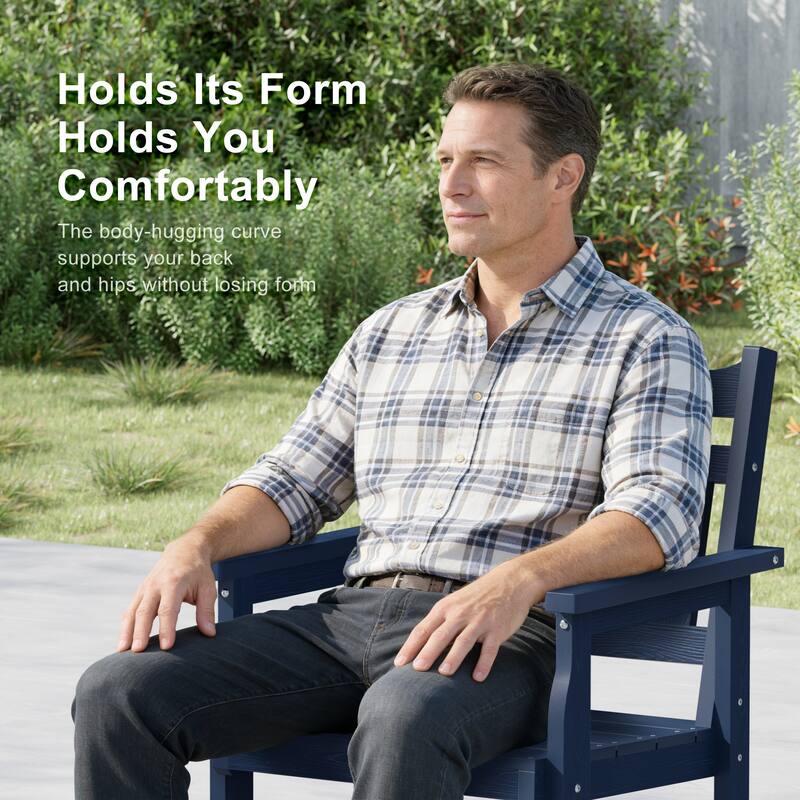 HIPS Outdoor Dining Set, Ergonomic Patio Chairs and Table(Set of 7)