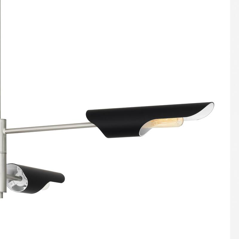 Leoni 4-Light Brushed Nickel Island Light