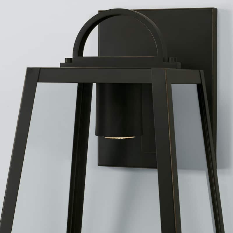 Leighton 23" Tall 1-light Minimal Light Pollution Outdoor Wall Lantern w/ Clear Glass