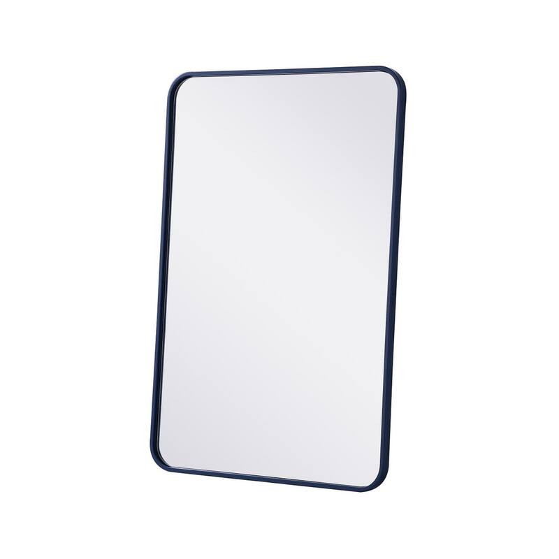 Ezra Soft Corner Metal Rectangular Mirror