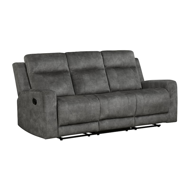 Liriope 2-Piece Microfiber Manual Reclining Sofa Set