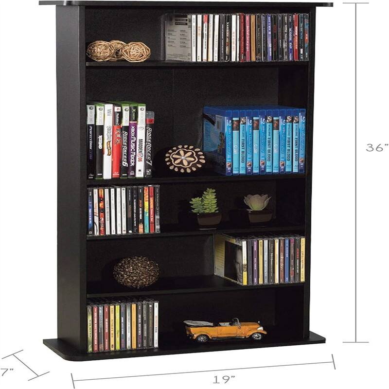 Media Storage Cabinet - 7"D x 19"W x 36"H