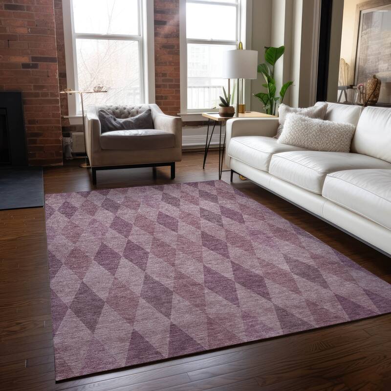 Para Stylish Geometric Weather Resistant Versatile Elegance Outdoor Rug