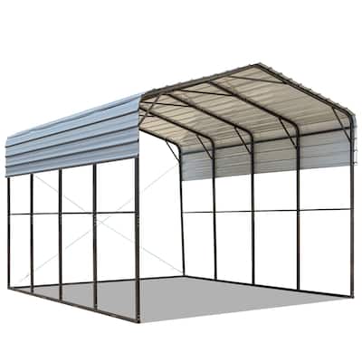 EROMMY Metal Carport, Car Canopy and Shelter, Gray