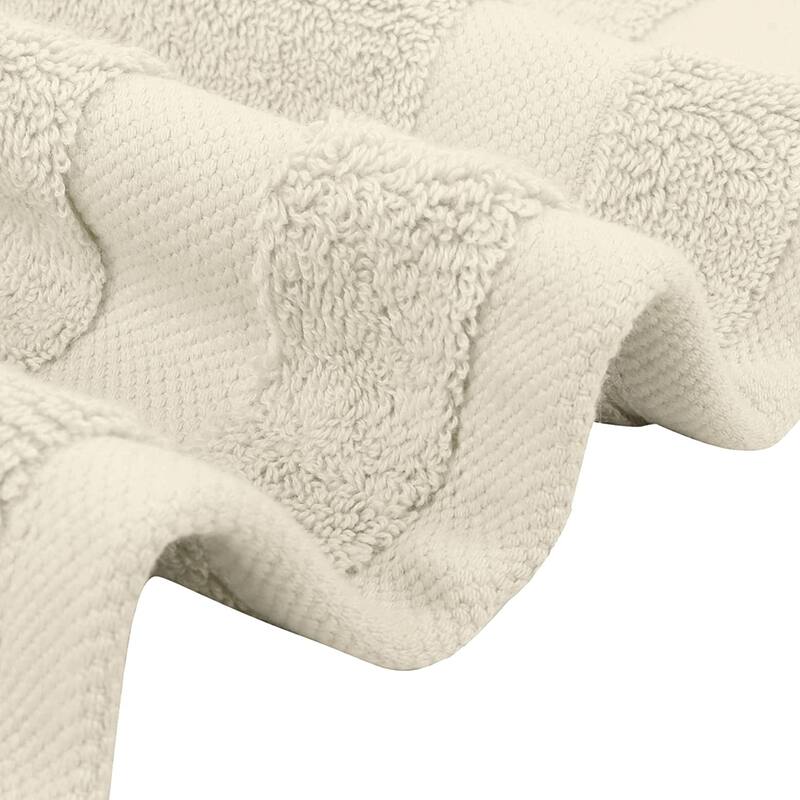 Delara Organic Cotton Feather Touch Wash Cloth, Quick Dry, GOTS Certified, 650 GSM, Pack of 6, 13"X13"
