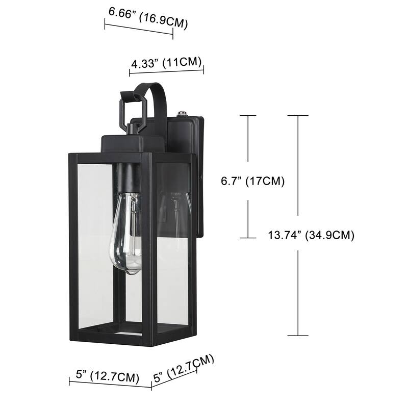 Dusk to Dawn Outdoor Wall Sconce Exterior Wall Mount Light