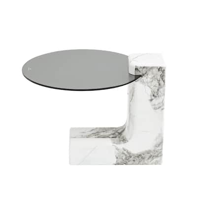Set of 2 Round Nesting Coffee Table Set