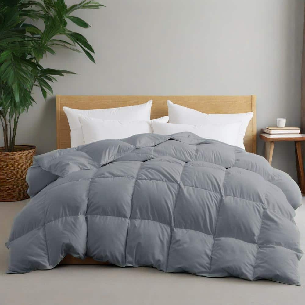 Heavyweight Extra Warmth White Goose Feather Down Fiber Duvet Comforter Insert