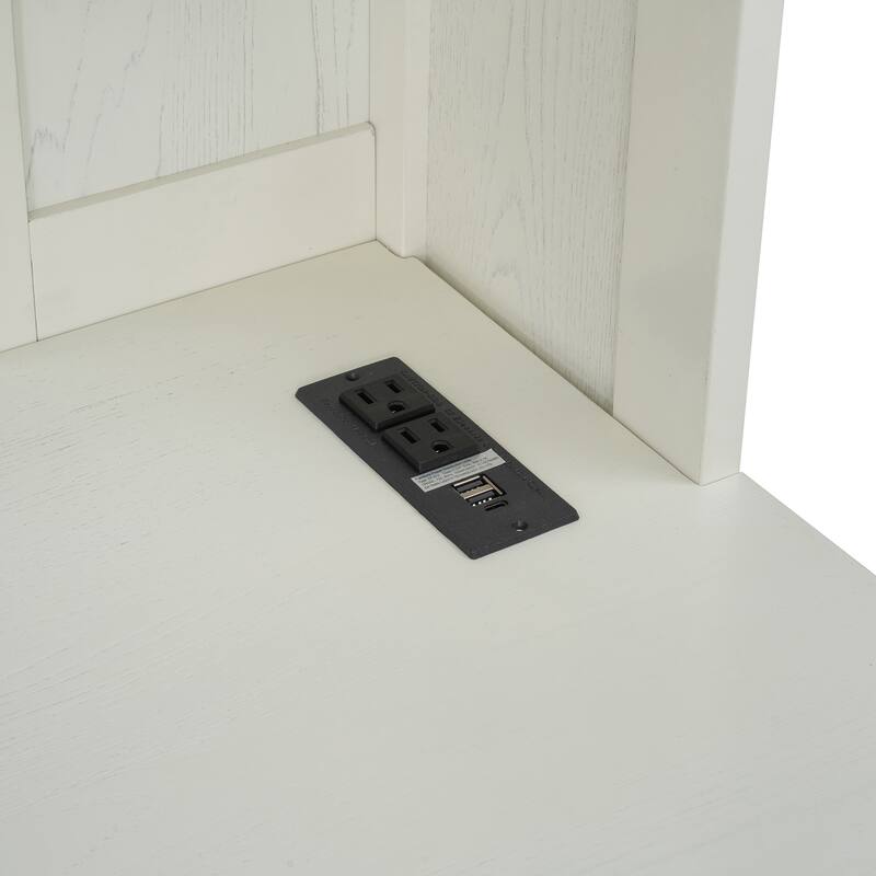 Twin Loft Bed with Integrated Wardrobe, Desk, Charging Station & Spotlights