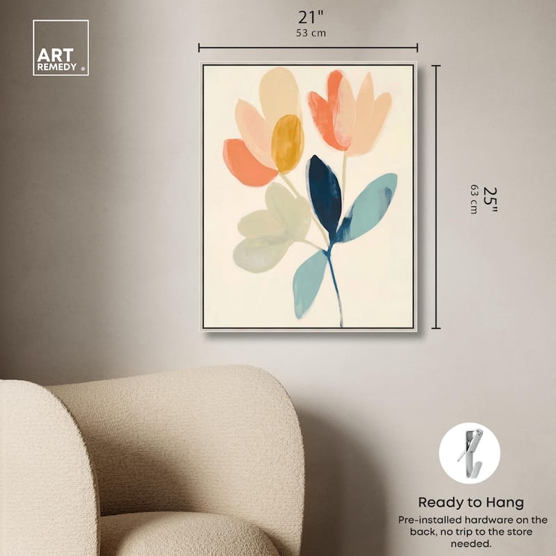 Meadow Motif Canvas by Art Remedy