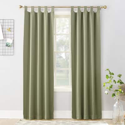 Sun Zero Hayden Energy Saving Blackout Tab Top 1-Piece Curtain Panel, Single Panel