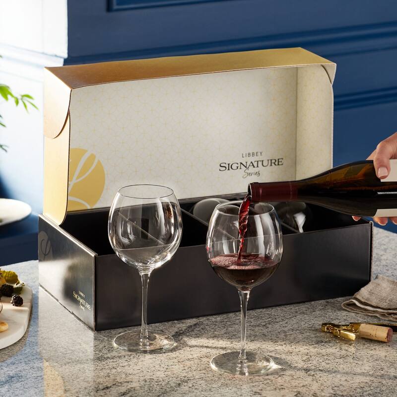 Libbey Signature Kentfield Balloon Red Wine Gift Set of 4, 24-ounce - Set of 4 - Set of 4