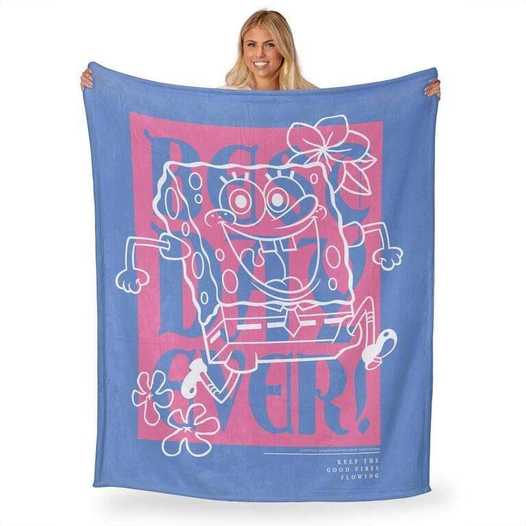 Nickelodeon Spongebob Squarepants Silk Touch Throw Blanket