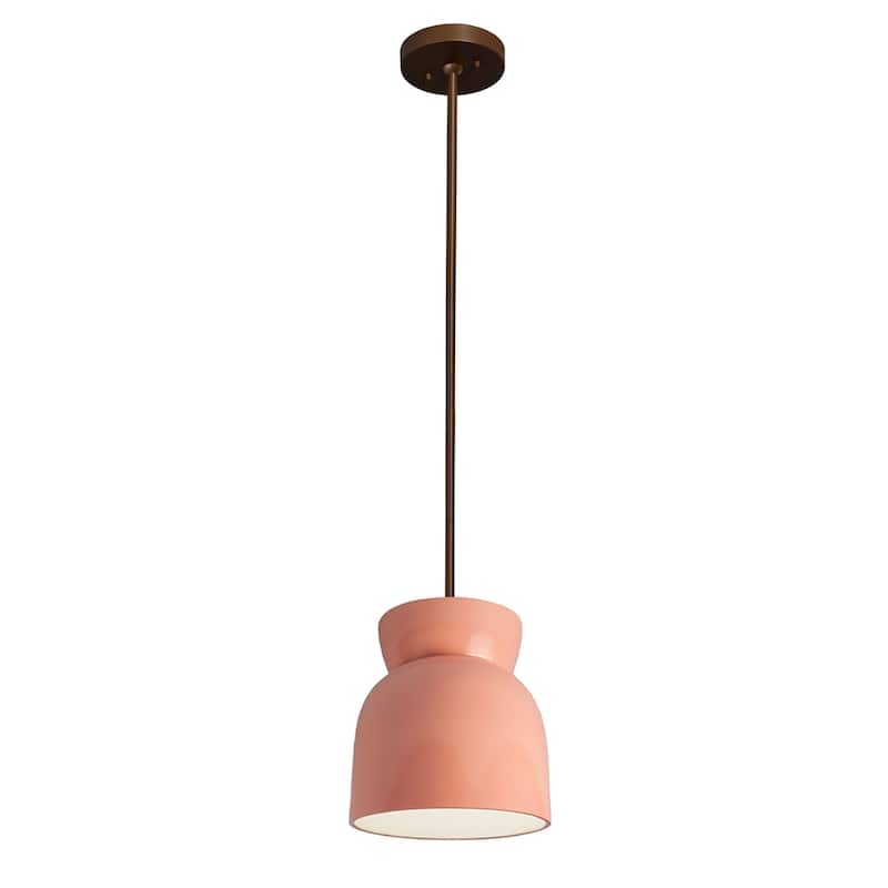 Justice Design Group Large Hourglass Pendant - Rigid Stem