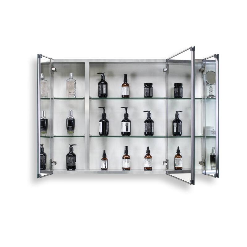 36'' x 26'' Recessed or Surface Mount Medicine Cabinet with Mirror