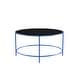 preview thumbnail 8 of 12, Llewellyn Contemporary 36-inch Glass Top Round Coffee Table by Furniture of America