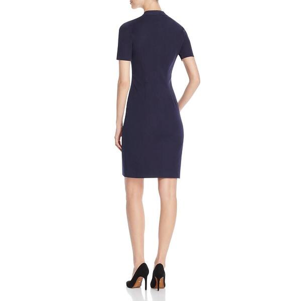 Shop Elie Tahari Womens Frances Casual Dress Twill Zip Front 12