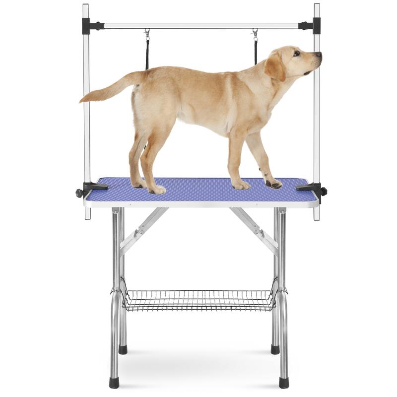 42'' Large Grooming Table for Pet Dog and Cat with Adjustable Arm and Clamps - as picture