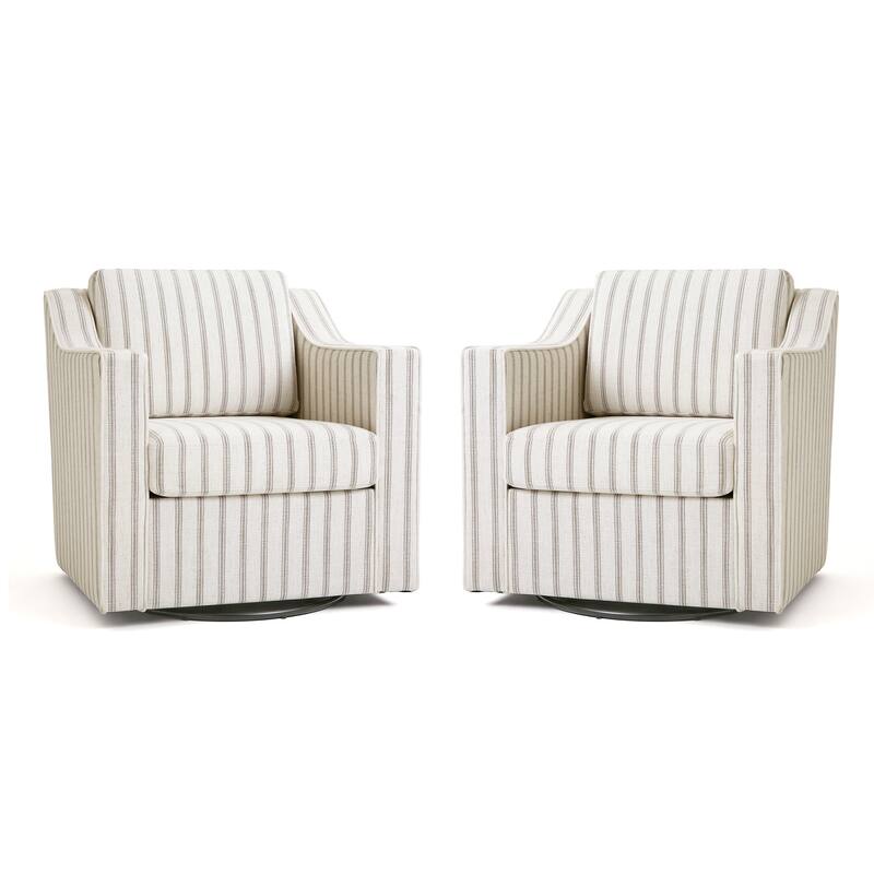 2 Set Modern Swivel Accent Arm Chair for Living Room