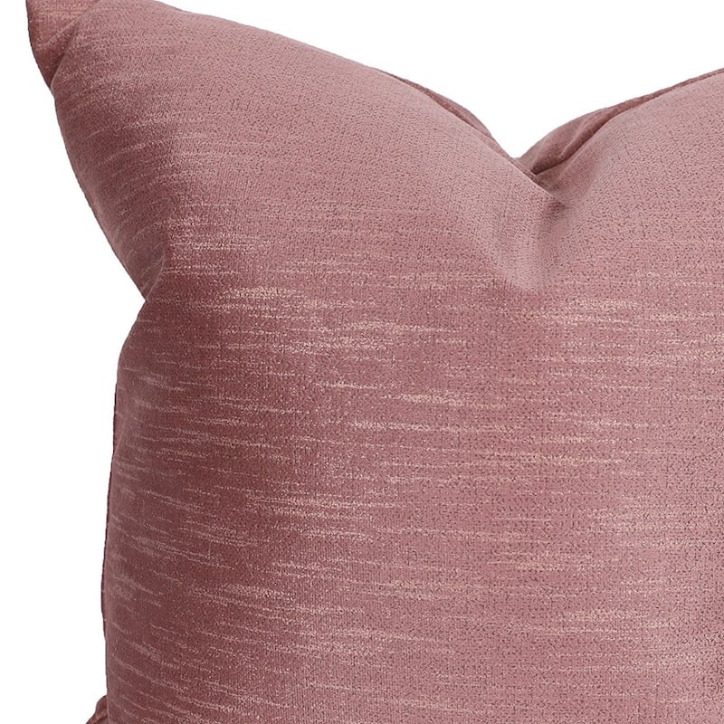 HomeRoots 22" X 22" Maroon Polyester Zippered Pillow