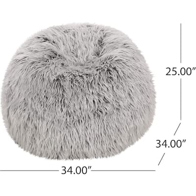 Luxurious Faux Fur Bean Bag with Super Soft Filling for Ultimate Comfort