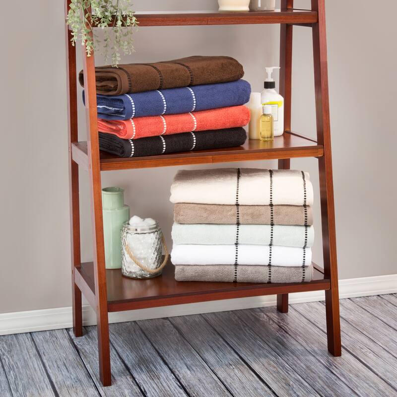 Towel Set - Absorbent Cotton Bathroom Accessories with Quick Dry Bath Towels, Hand Towels, and Wash Cloths by Lavish Home Taupe