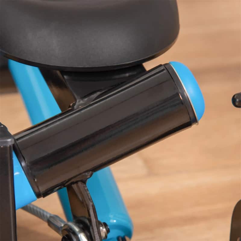 Hydraulic Drive Stair Stepper with Rocking Handlebars LCD Screen Full Body Cardio Workout Home Exercise