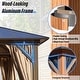 preview thumbnail 76 of 133, EROMMY Hardtop Gazebo,Outdoor Pergola with Double Roof & Netting & Curtains,Heavy Duty Canopy for Patio, Backyard, Pool party