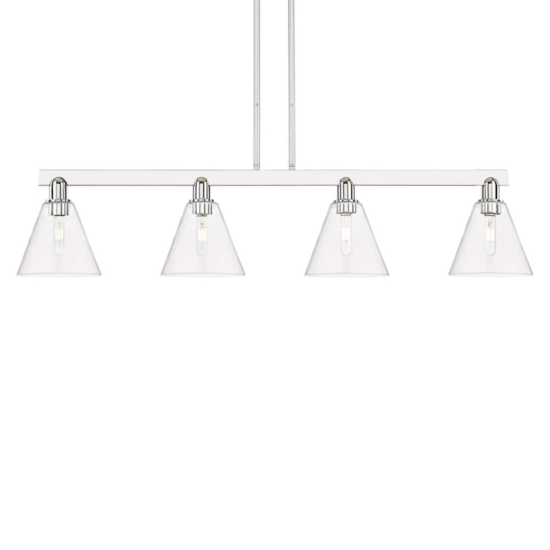 Innovations Lighting 716-4I-11-51 Berkshire Glass Linear Berkshire - Polished Nickel / Clear