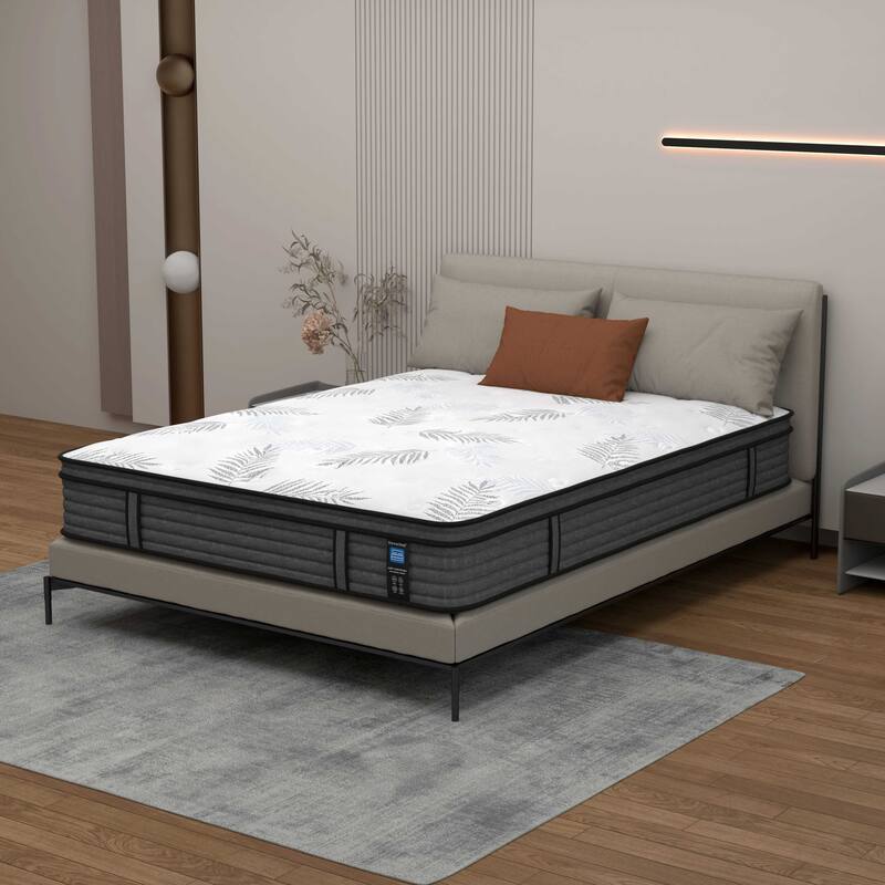 12 inch Firm Euro Top Hybrid Memory Foam Mattress