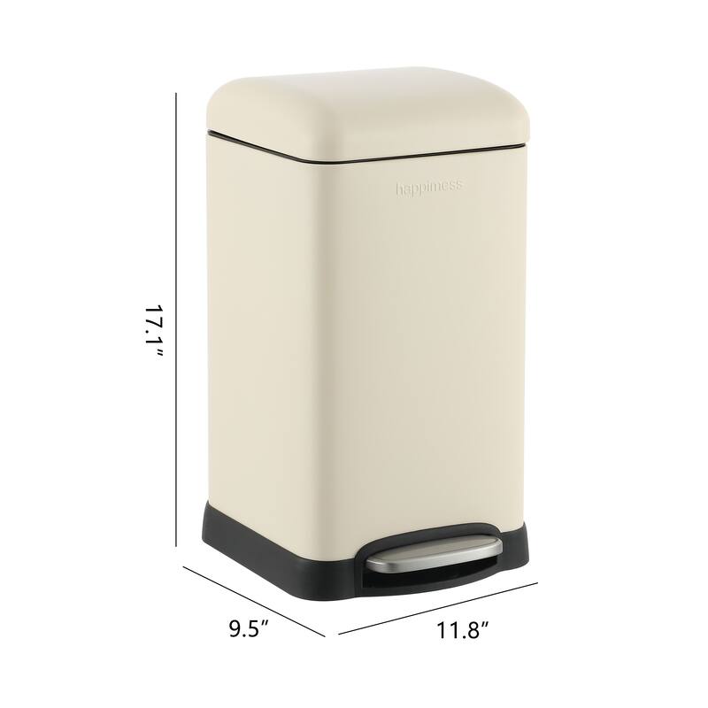 happimess Betty Retro Mini 3.2-Gallon Step-Open Trash Can