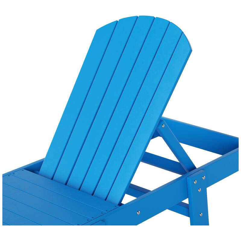 Altura Armless Poly Eco-Friendly All Weather Reclining Chaise Lounge (Set of 2)
