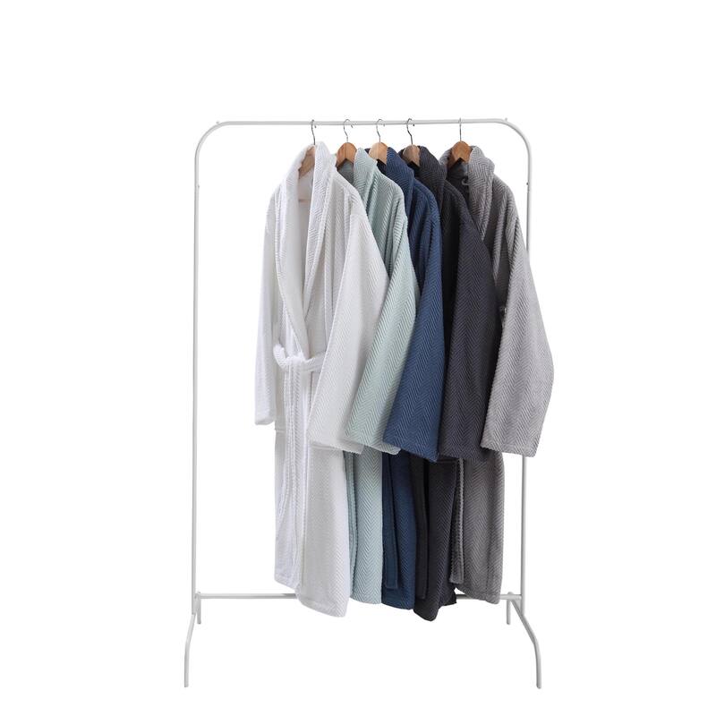 Ozan Premium Home Chevron Luxury Collection 100% Turkish Cotton Unisex Bathrobe