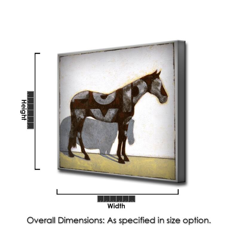 'Modern Pinto' Wrapped Canvas Wall Art by Norman Wyatt Jr.