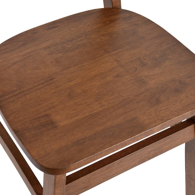 Mid-Century 5-Piece Wood Rectangular Dining Set