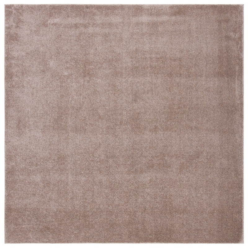 SAFAVIEH, Nonskid Gunde Solid Rug - 6'7" Square - Taupe
