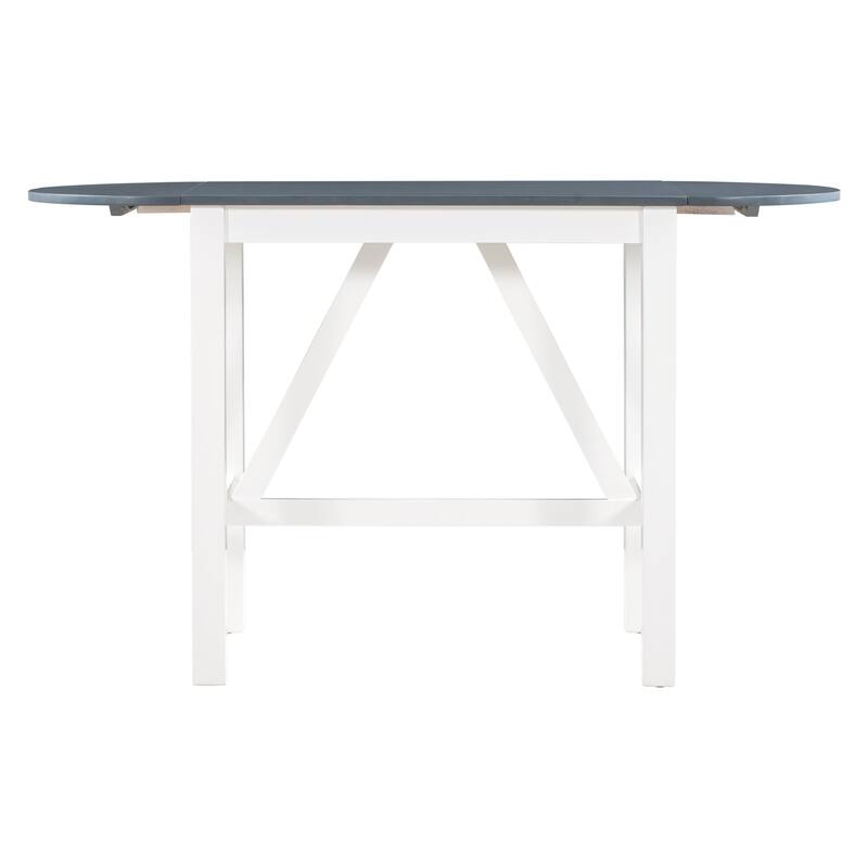 Wood Counter Height Drop Leaf Dining Table Set (Set of 3)