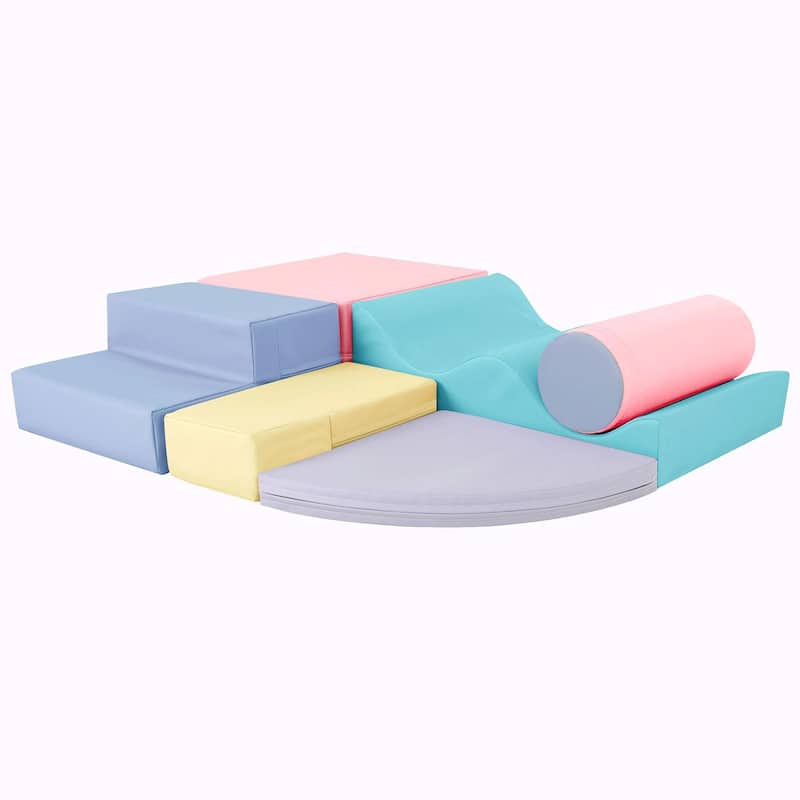 Soft Climb and Crawl Foam Playset 6 in 1 - Safe and Engaging Play Equipment