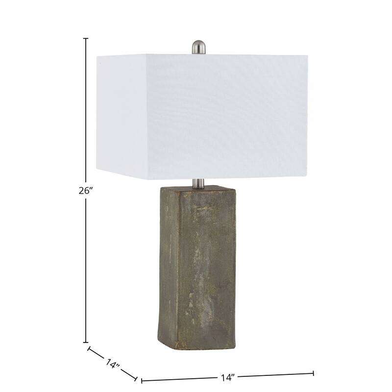 Nelson 26" Table Lamp with Linen Shade, Taupe