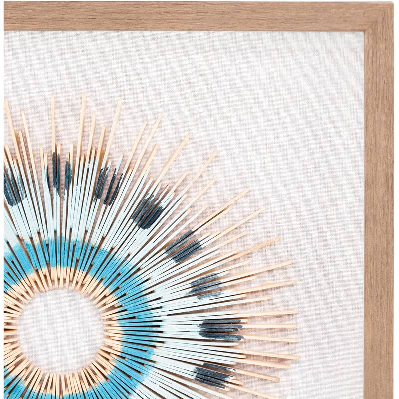 Artistic Weavers Rehobeth Framed Boho Textural Prints (Set 0f 2)